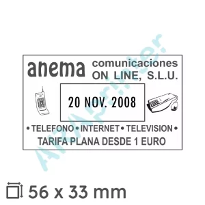 Muestra fechador automático Trodat Professional 5460
