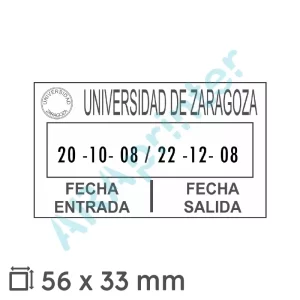 Muestra fechador automático Trodat Professional 5466 PL