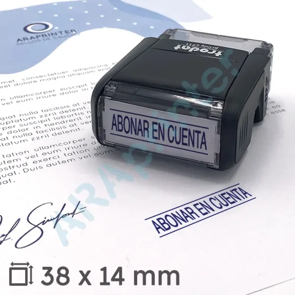 Fórmula comercial abonar en cuenta