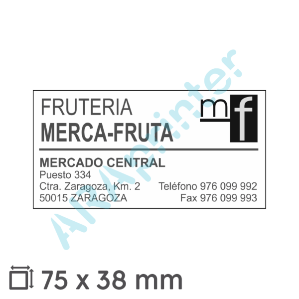 Muestra sello económico 26