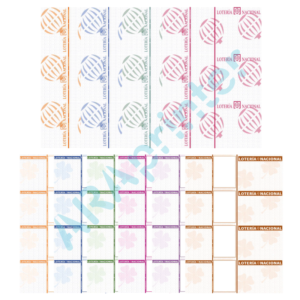 Papel para imprimir participaciones de loteria